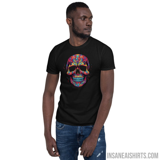 Insane AI Shirts- Psychedelic Skull Fuego