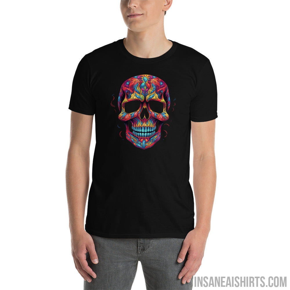 Insane AI Shirts- Psychedelic Skull Fuego