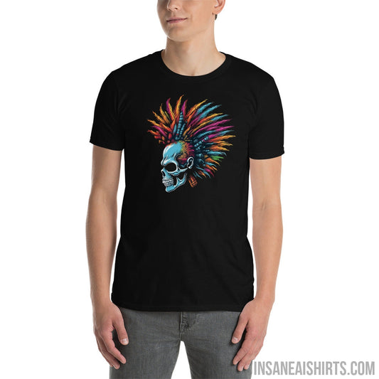 Insane AI Shirts- Psychedelic Skull Spikehawk