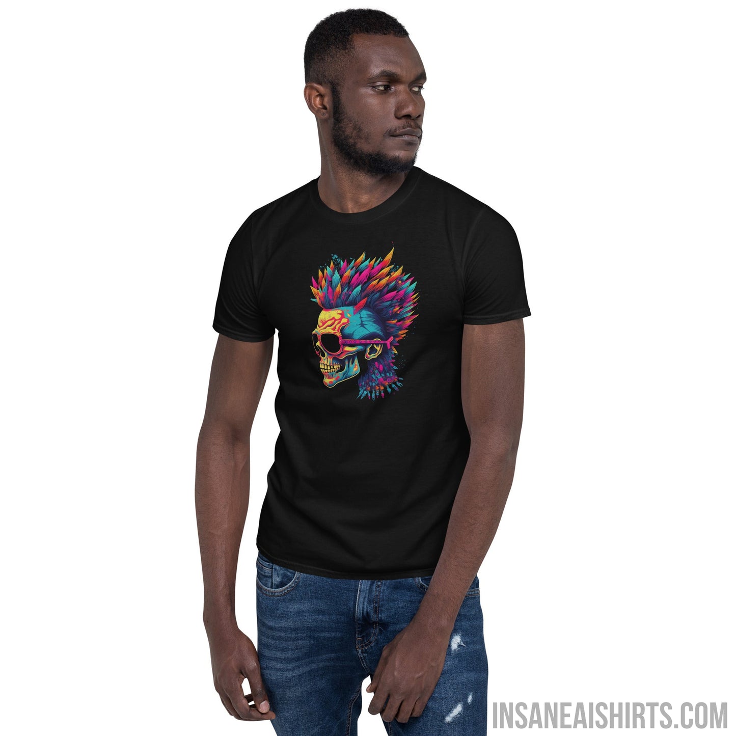 Insane AI Shirts- Psychedelic Skull Shades