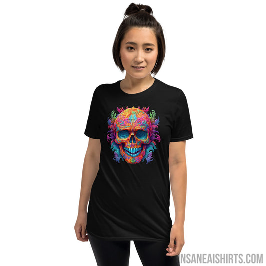Insane AI Shirts- Psychedelic Skull Sun Worshipper
