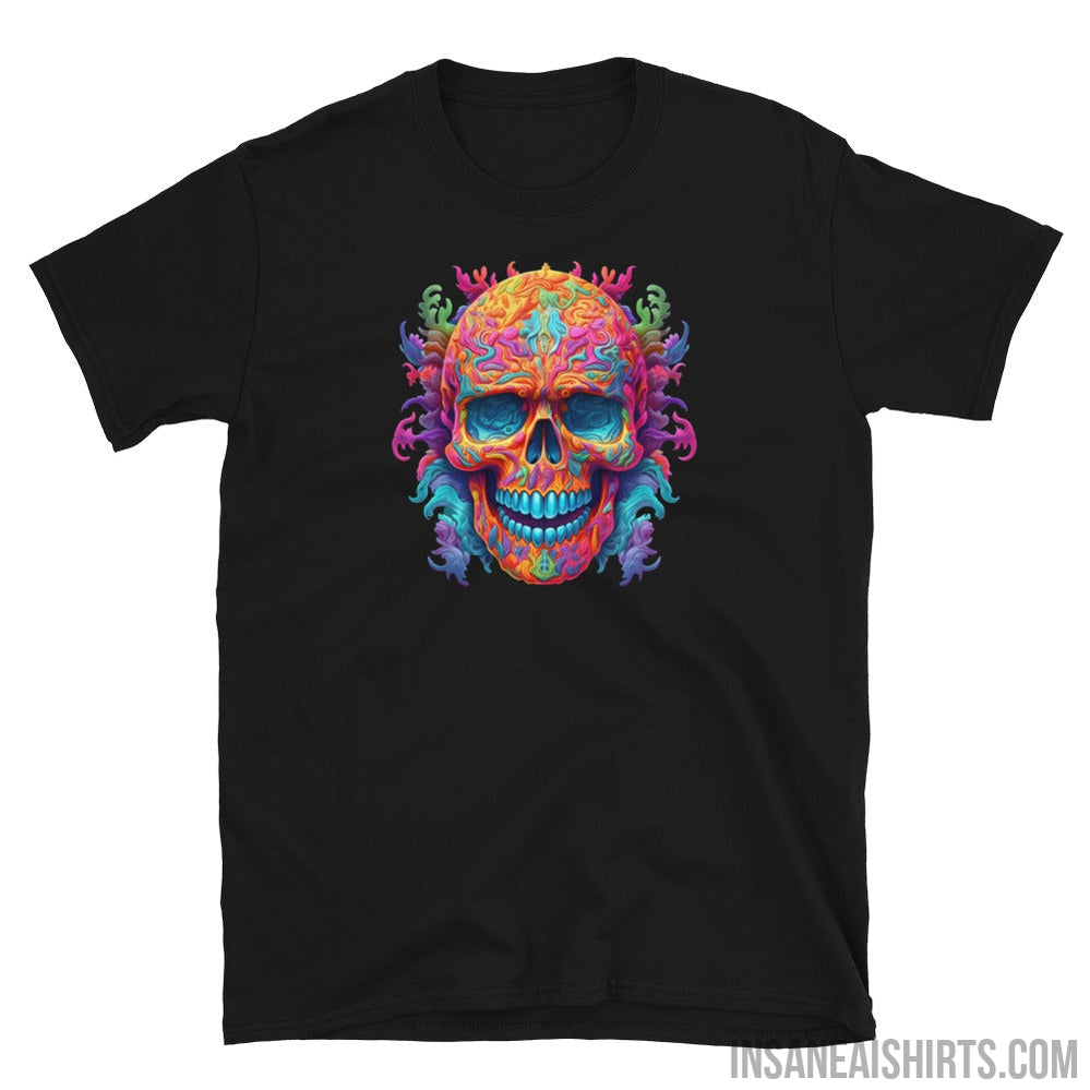Insane AI Shirts- Psychedelic Skull Sun Worshipper