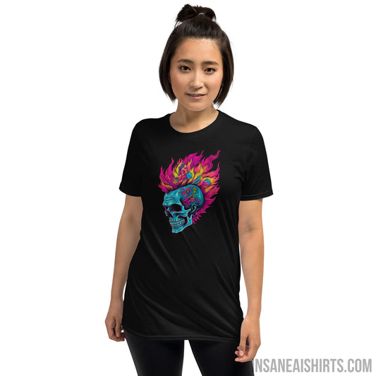 Insane AI Shirts- Psychedelic Skull Flowinghawk