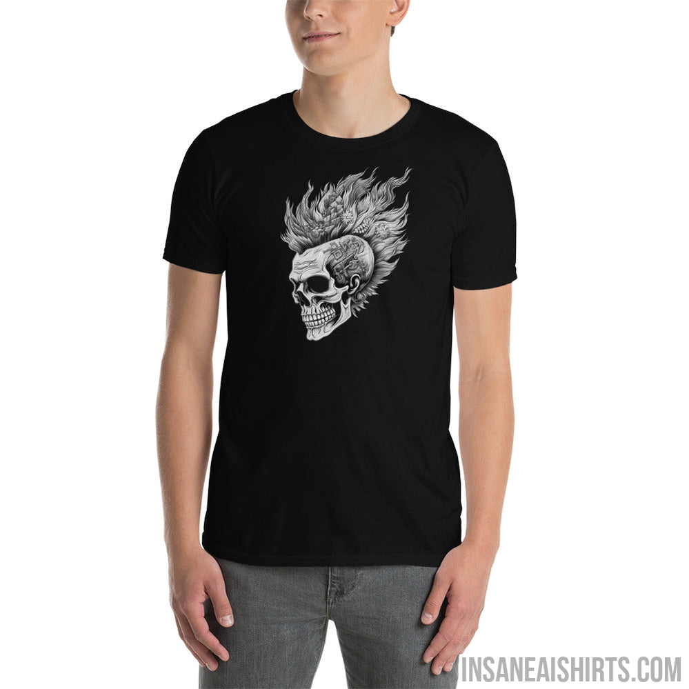 Insane AI Shirts- Psychedelic Skull Flowinghawk Metal