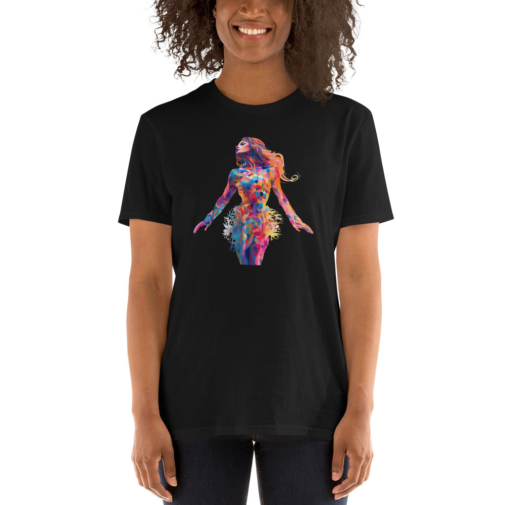 Insane AI Shirts- Body Art Stained Glass Woman