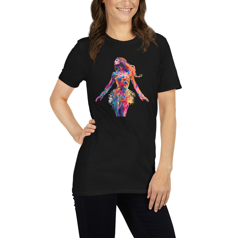 Insane AI Shirts- Body Art Stained Glass Woman