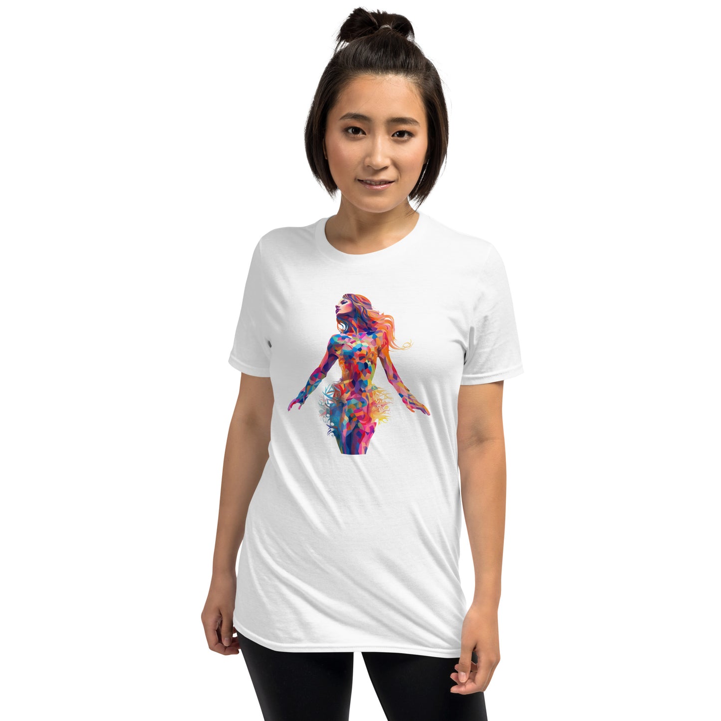 Insane AI Shirts- Body Art Stained Glass Woman