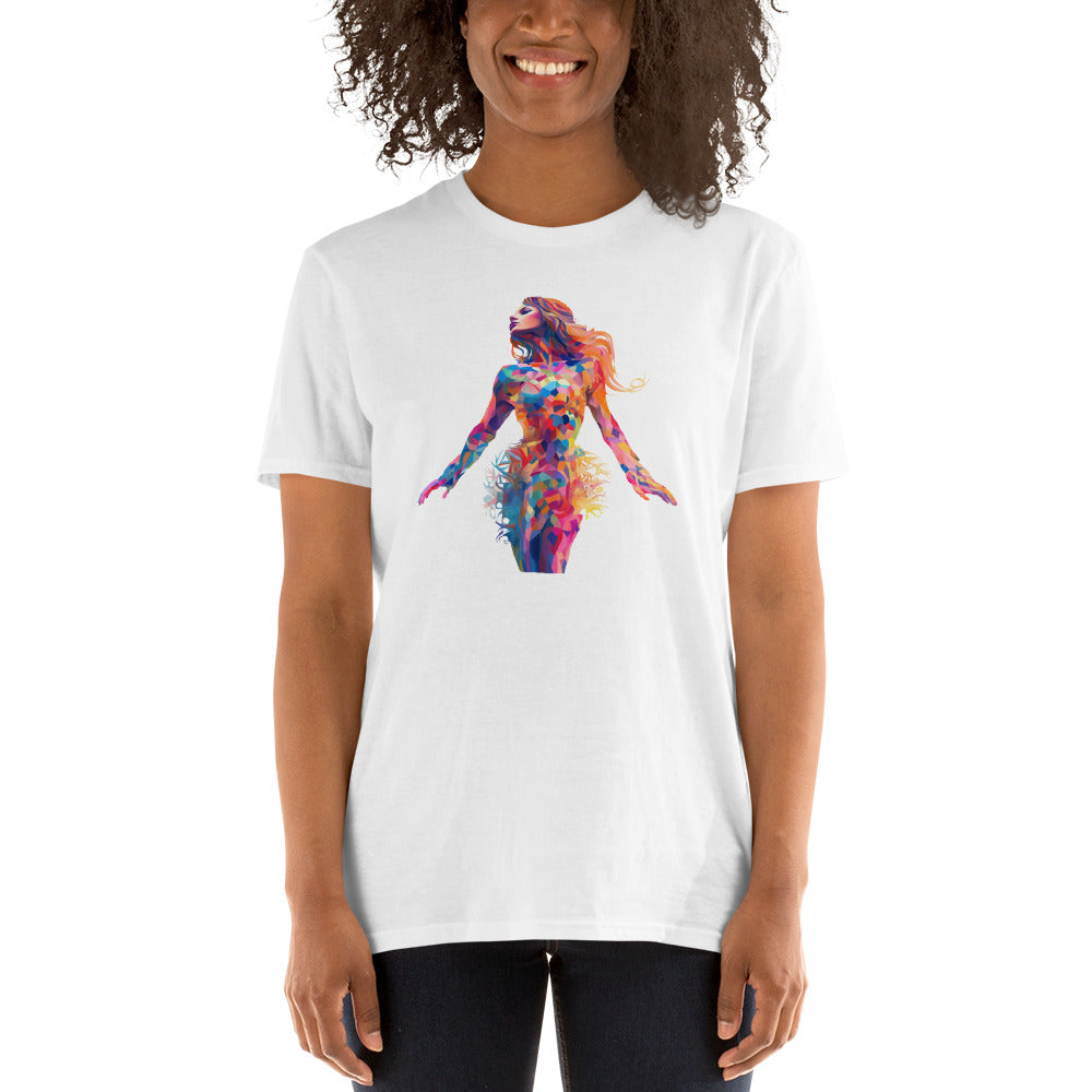 Insane AI Shirts- Body Art Stained Glass Woman