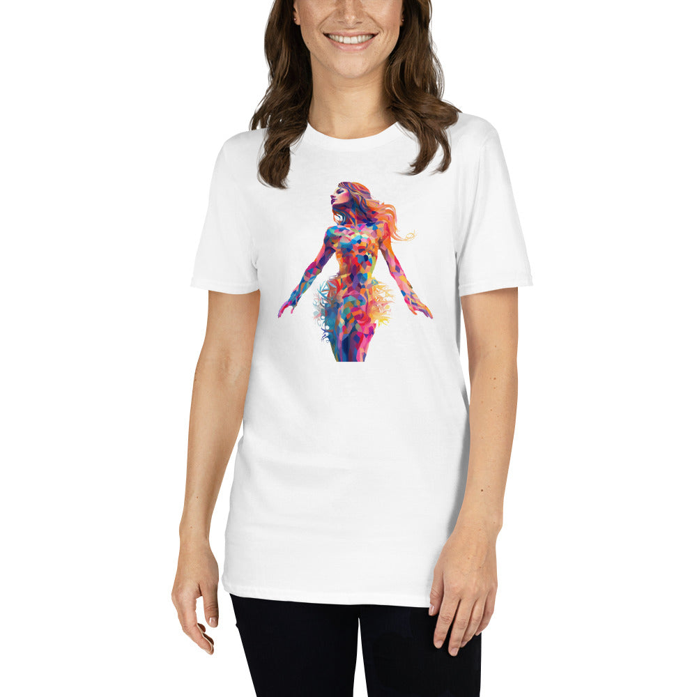 Insane AI Shirts- Body Art Stained Glass Woman