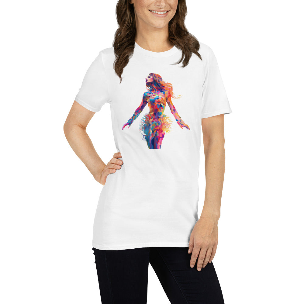 Insane AI Shirts- Body Art Stained Glass Woman